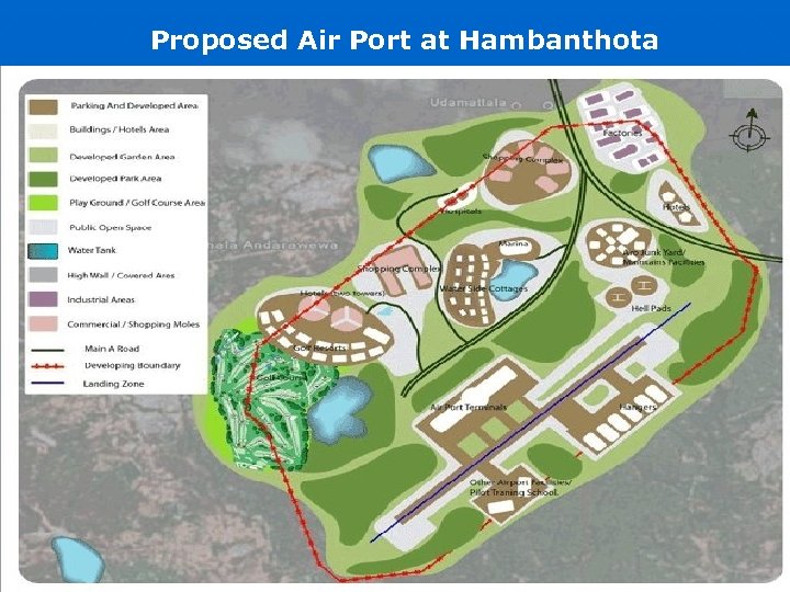 Proposed Air Port at Hambanthota 