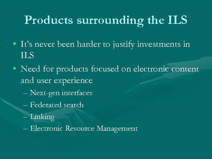 Products surrounding the ILS • It’s never been harder to justify investments in ILS