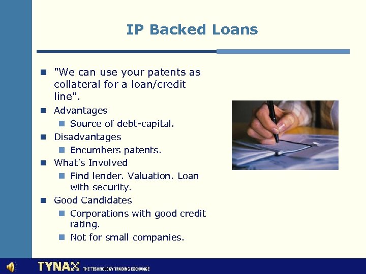 IP Backed Loans n 