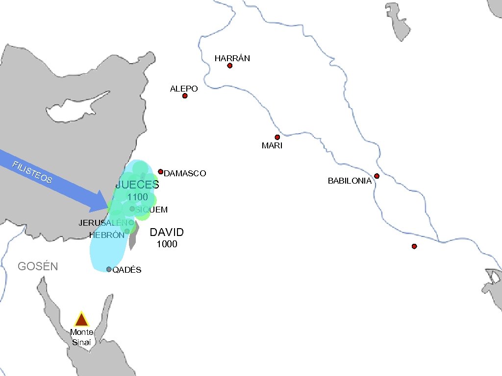 HARRÁN ALEPO MARI FIL IST EO S DAMASCO JUECES 1100 SIQUEM JERUSALÉN HEBRÓN GOSÉN