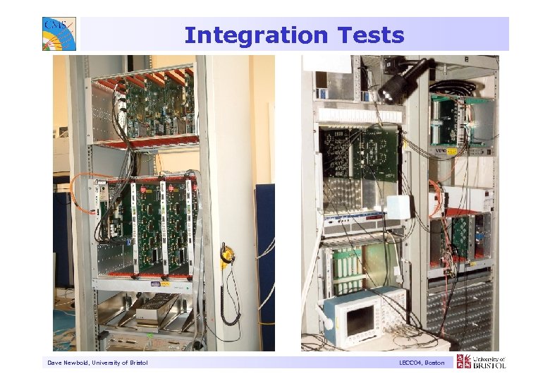 Integration Tests Dave Newbold, University of Bristol LECC 04, Boston 