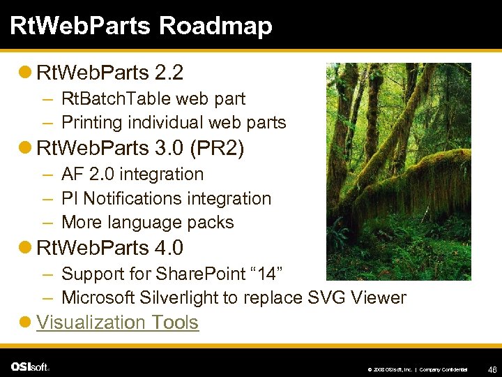 Rt. Web. Parts Roadmap l Rt. Web. Parts 2. 2 – Rt. Batch. Table