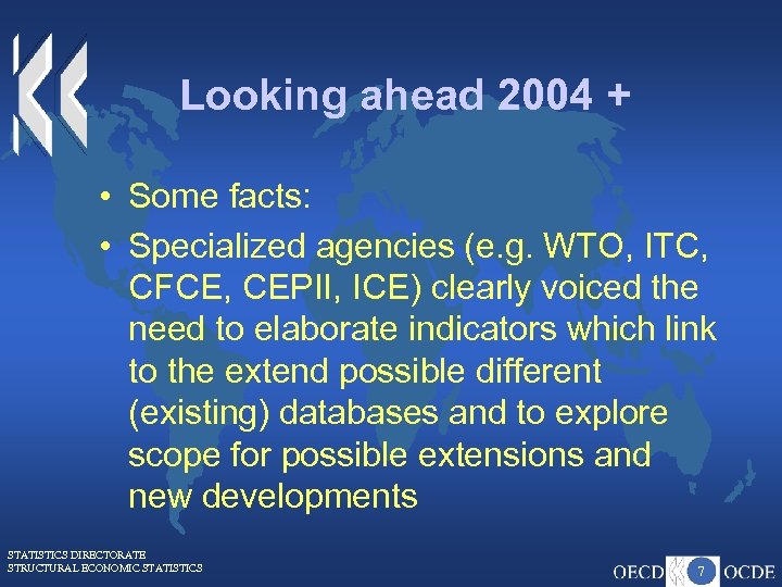 Looking ahead 2004 + • Some facts: • Specialized agencies (e. g. WTO, ITC,
