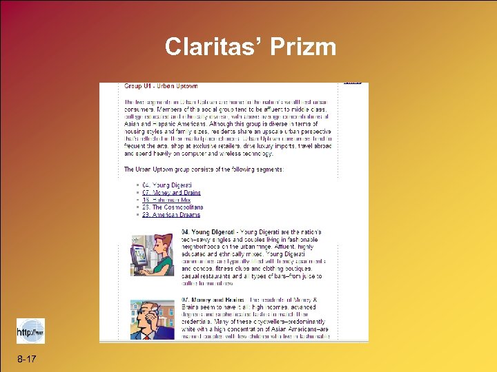 Claritas’ Prizm 8 -17 