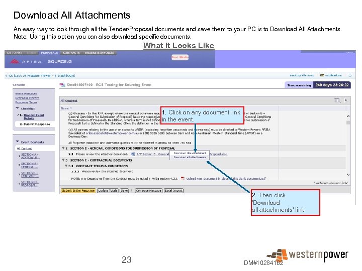 Download All Attachments An easy way to look through all the Tender/Proposal documents and