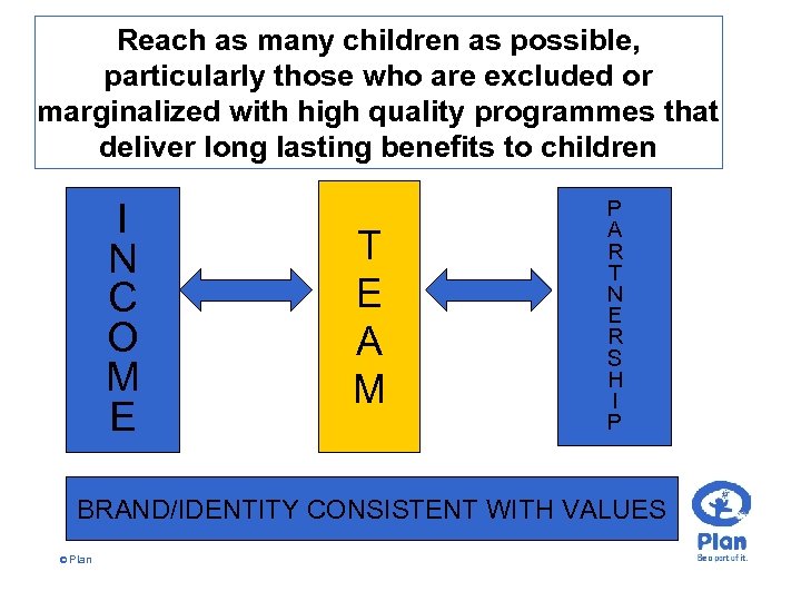 Reach as many children as possible, particularly those who are excluded or marginalized with