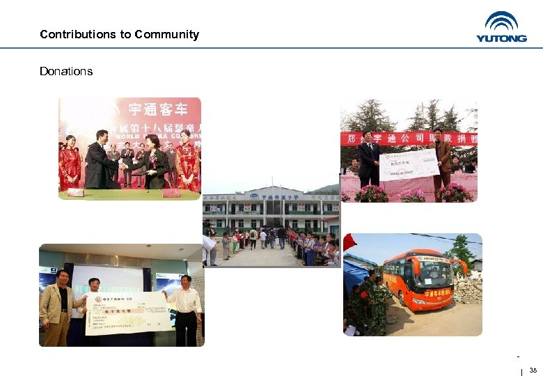 Contributions to Community Donations 35 