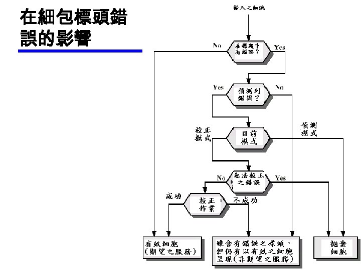 在細包標頭錯 誤的影響 