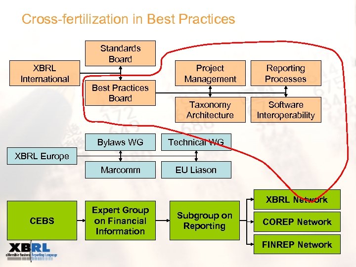 Cross-fertilization in Best Practices XBRL International Standards Board Best Practices Board Project Management Reporting