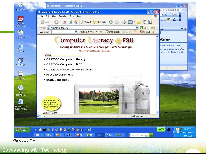 Windows XP Succeeding with Technology 