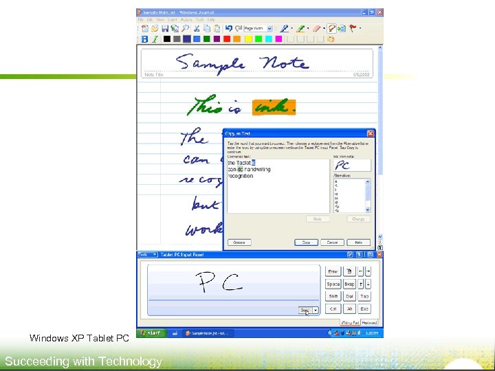 Windows XP Tablet PC Succeeding with Technology 