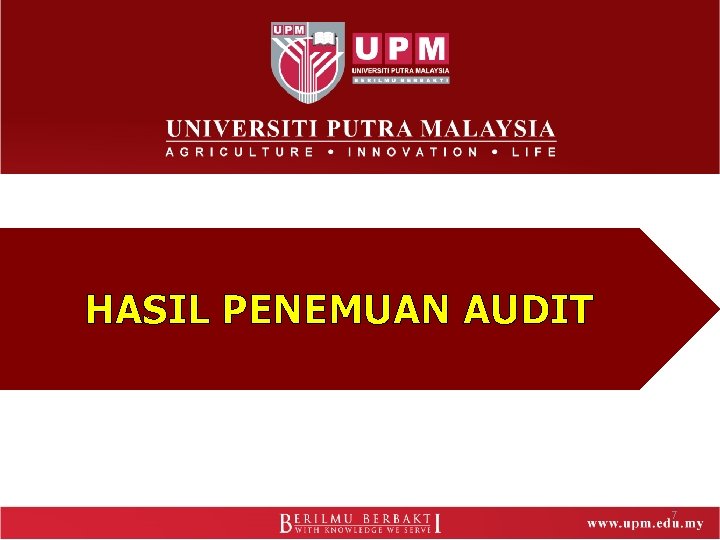 HASIL PENEMUAN AUDIT 7 