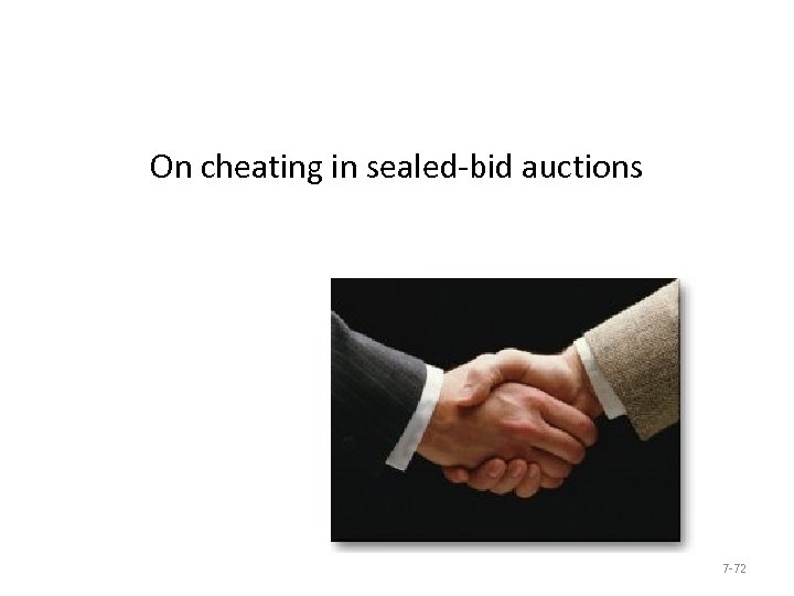On cheating in sealed-bid auctions 7 -72 