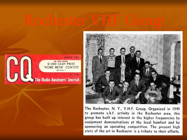 Rochester VHF Group 