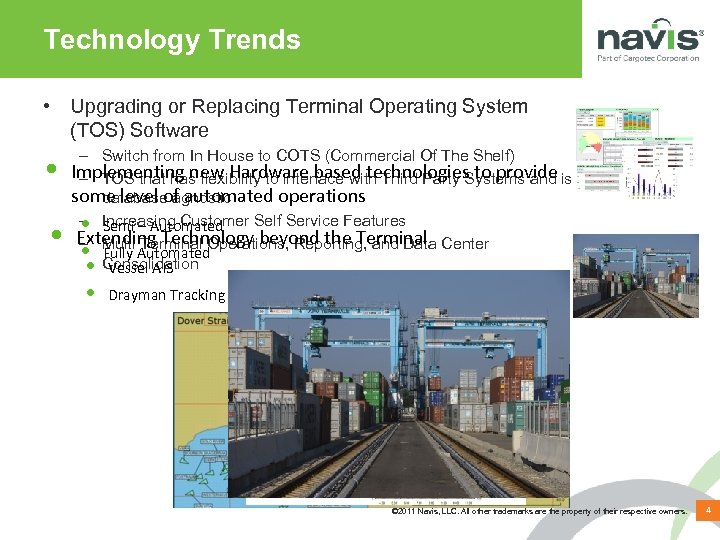 Technology Trends • Upgrading or Replacing Terminal Operating System (TOS) Software • • –