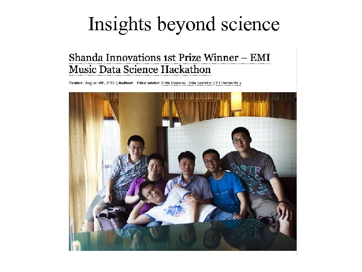 Insights beyond science 
