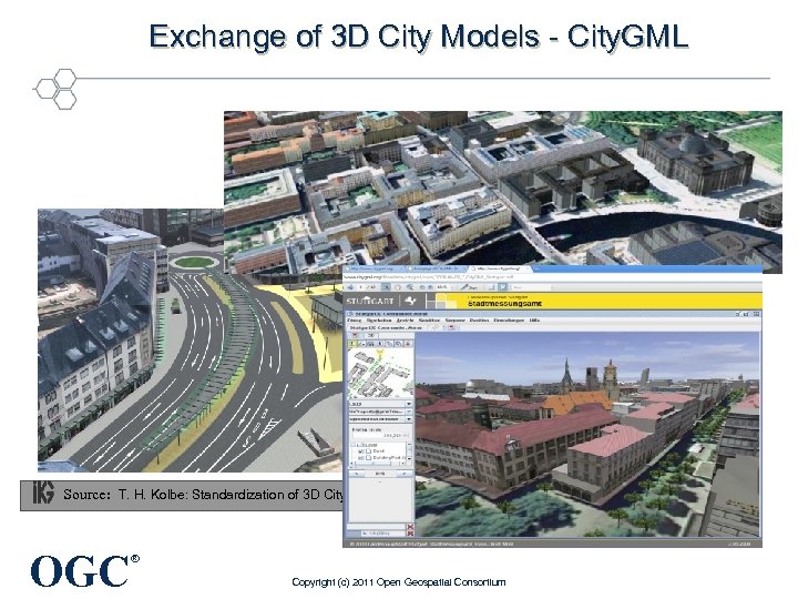 Exchange of 3 D City Models - City. GML Source: T. H. Kolbe: Standardization