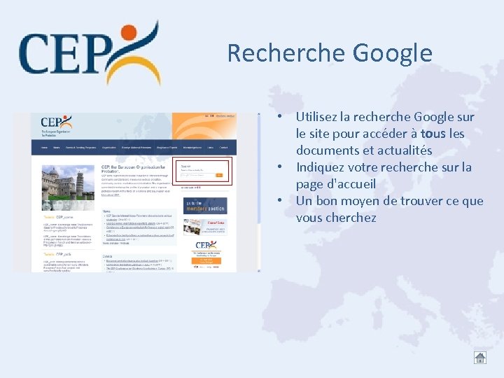 Recherche Google • Utilisez la recherche Google sur le site pour accéder à tous