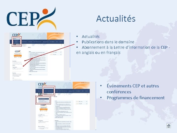 Actualités • Publications dans le domaine • Abonnement à la Lettre d'information de la