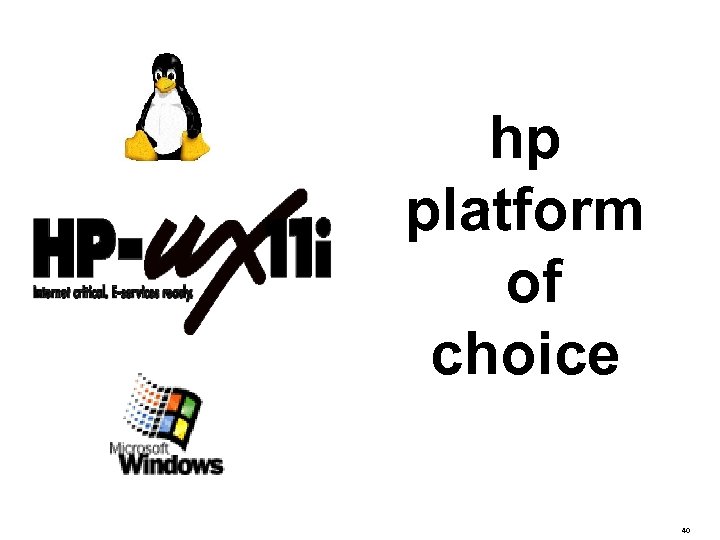 HP platform of choice positioning hp platform of choice 40 