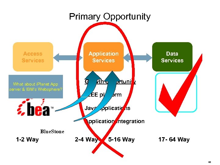 Primary Opportunity Access Services What about i. Planet App server & IBM’s Websphere? Application