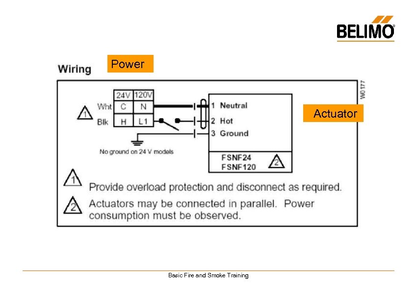 Power Actuator Basic Fire and Smoke Training 