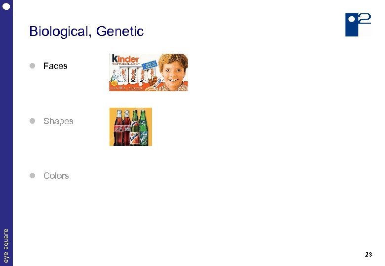 Biological, Genetic Faces Shapes eye square Colors 23 