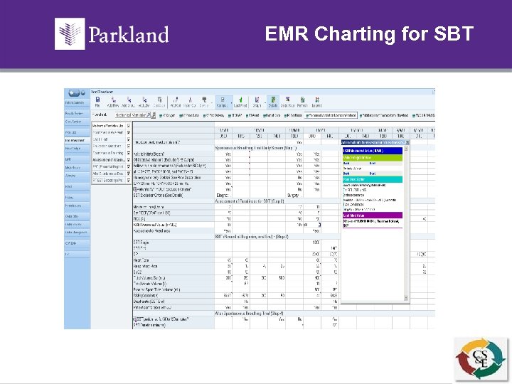 EMR Charting for SBT 