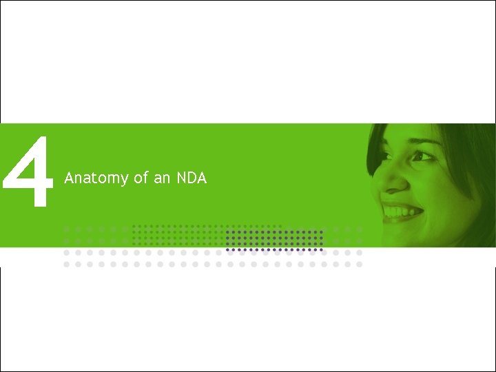 4 Anatomy of an NDA 17 | Sign before you tell … NDA |