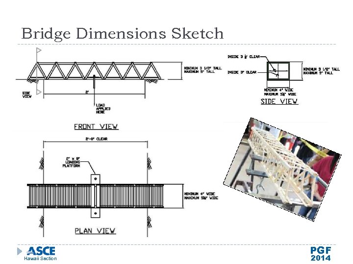 Bridge Dimensions Sketch Hawaii Section PGF 2014 