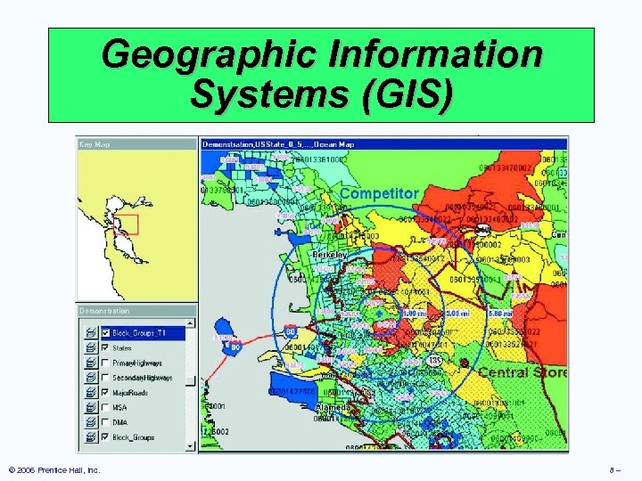 Geographic Information Systems (GIS) © 2006 Prentice Hall, Inc. 8– 