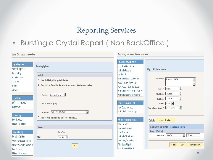 Reporting Services • Bursting a Crystal Report ( Non Back. Office ) 