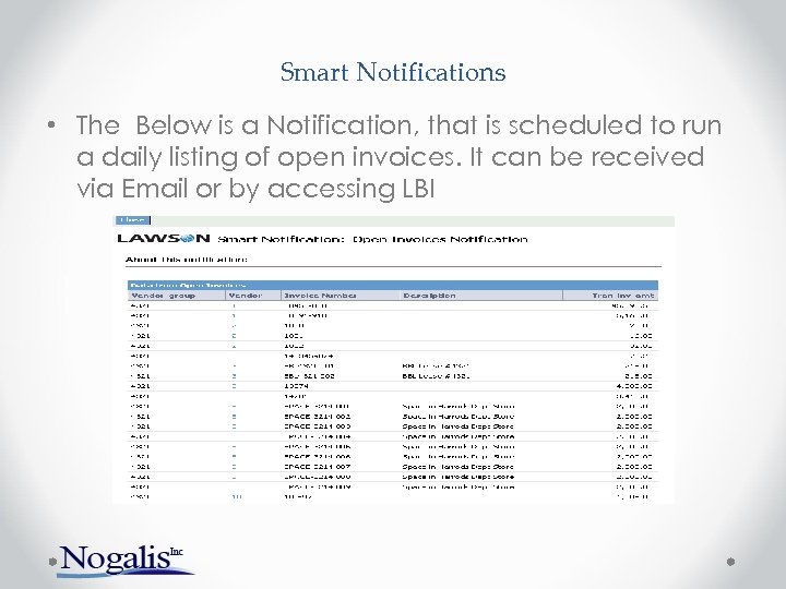 Smart Notifications • The Below is a Notification, that is scheduled to run a