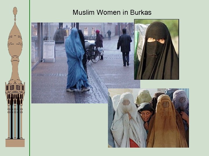 Muslim Women in Burkas 