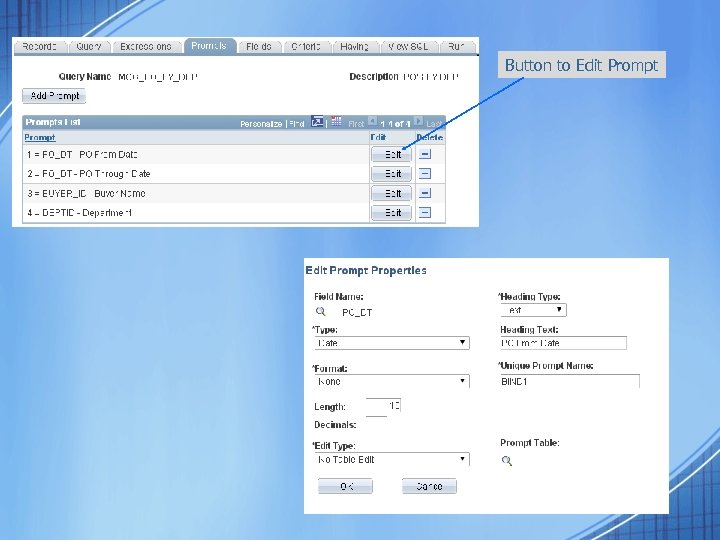 Button to Edit Prompt 