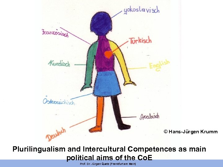 © Hans-Jürgen Krumm Plurilingualism and Intercultural Competences as main political aims of the Co.