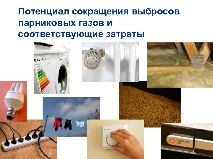 Потенциал сокращения выбросов парниковых газов и соответствующие затраты 