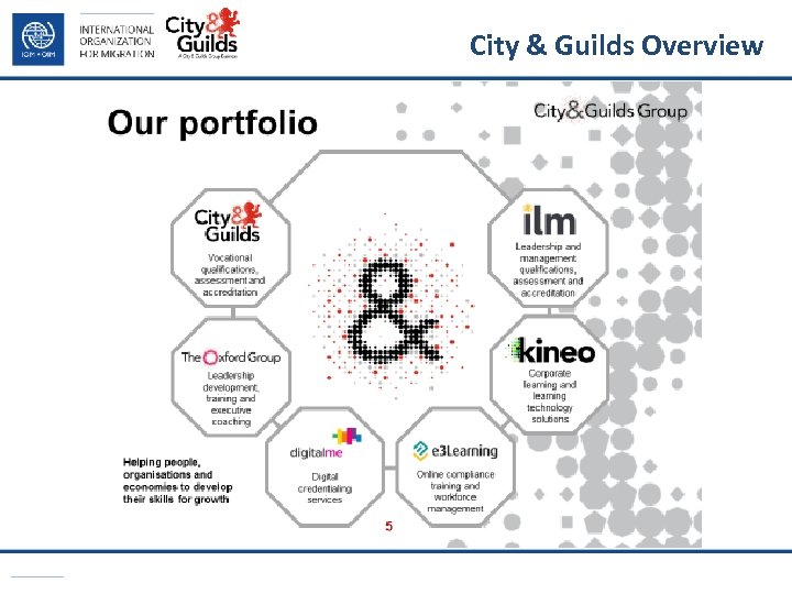 City & Guilds Overview 