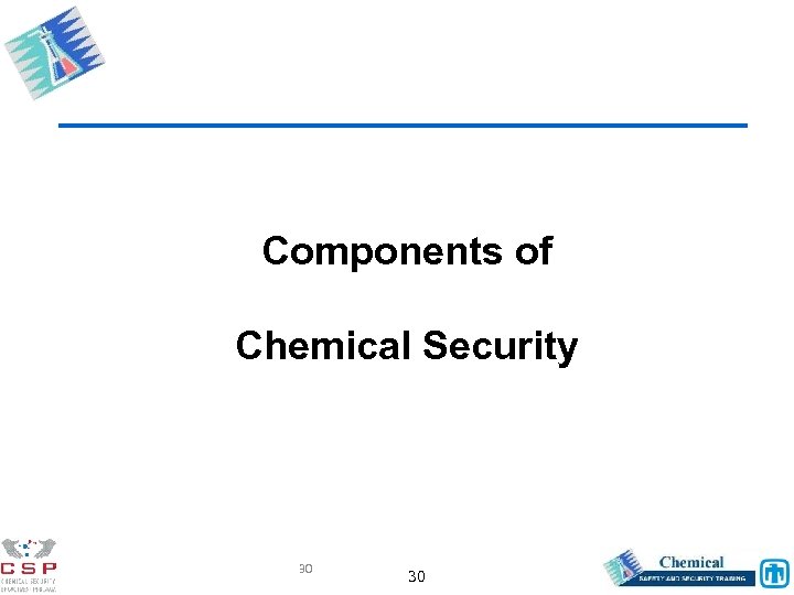 Components of Chemical Security 30 30 