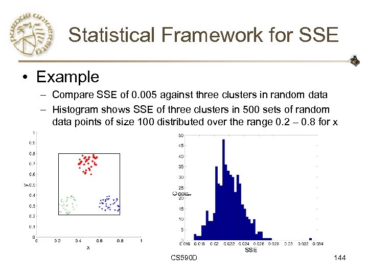 Statistical Framework for SSE • Example – Compare SSE of 0. 005 against three