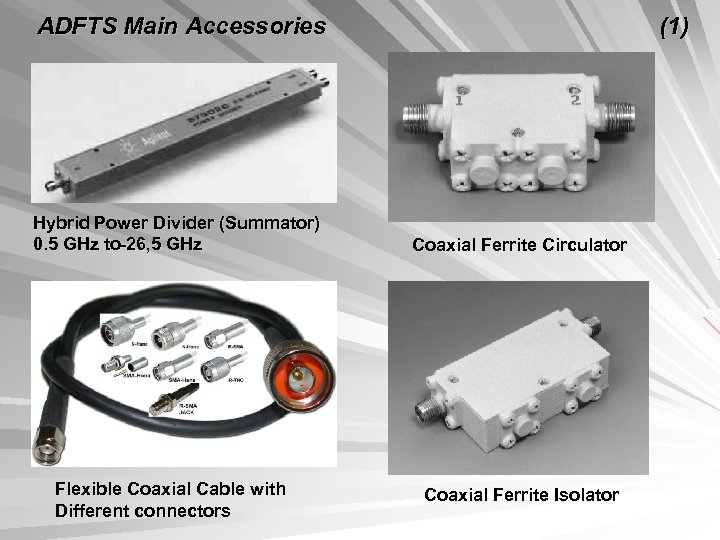 ADFTS Main Accessories Hybrid Power Divider (Summator) 0. 5 GHz to-26, 5 GHz Flexible