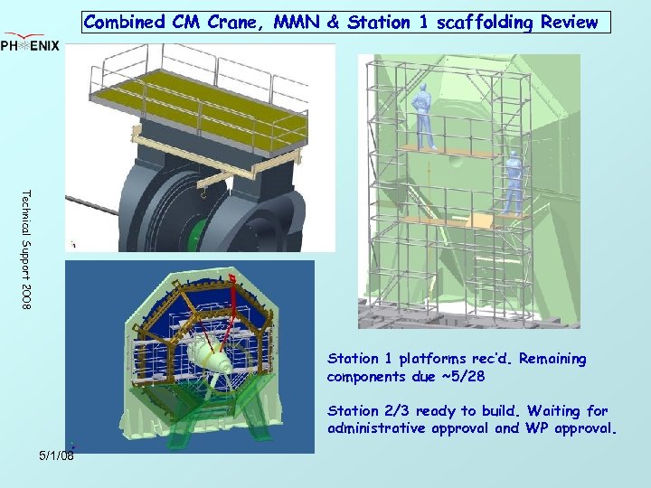 Combined CM Crane, MMN & Station 1 scaffolding Review Technical Support 2008 Station 1