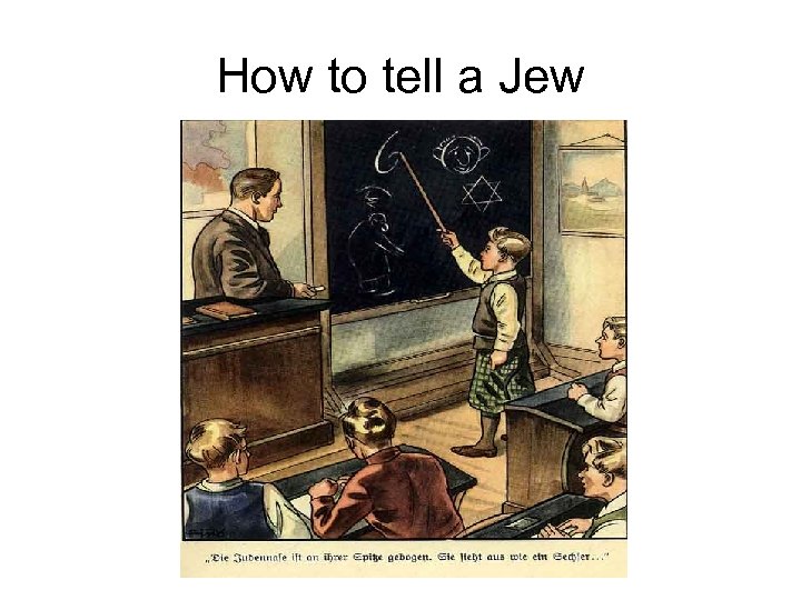 How to tell a Jew 