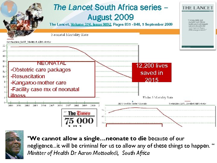 The Lancet South Africa series – August 2009 The Lancet, Volume 374, Issue 9692,
