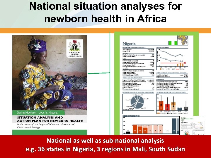 National situation analyses for newborn health in Africa National as well as sub-national analysis