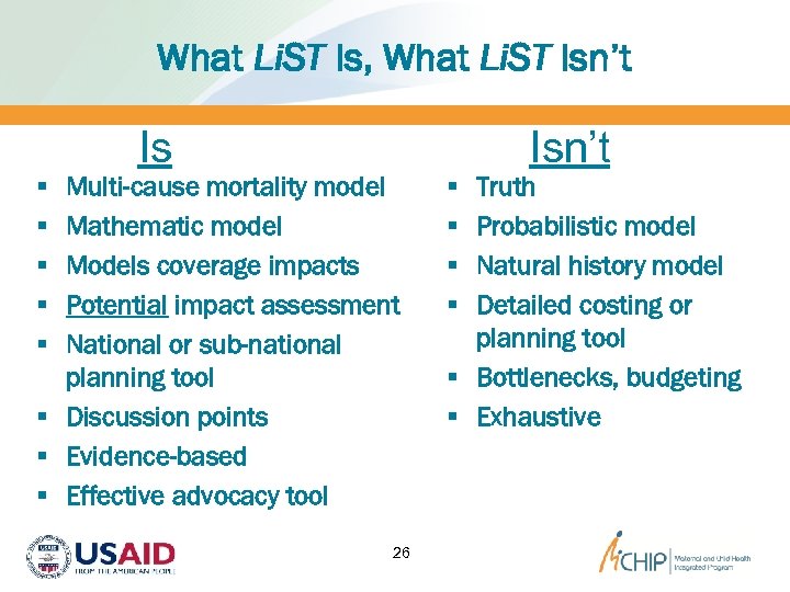 What Li. ST Is, What Li. ST Isn’t Is Multi-cause mortality model Mathematic model