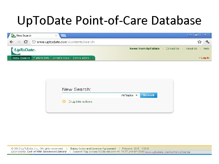 Up. To. Date Point-of-Care Database 