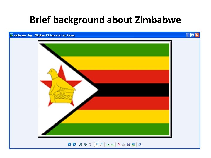 Brief background about Zimbabwe 