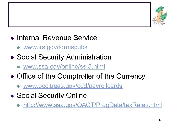 l Internal Revenue Service l l Social Security Administration l l www. ssa. gov/online/ss-5.