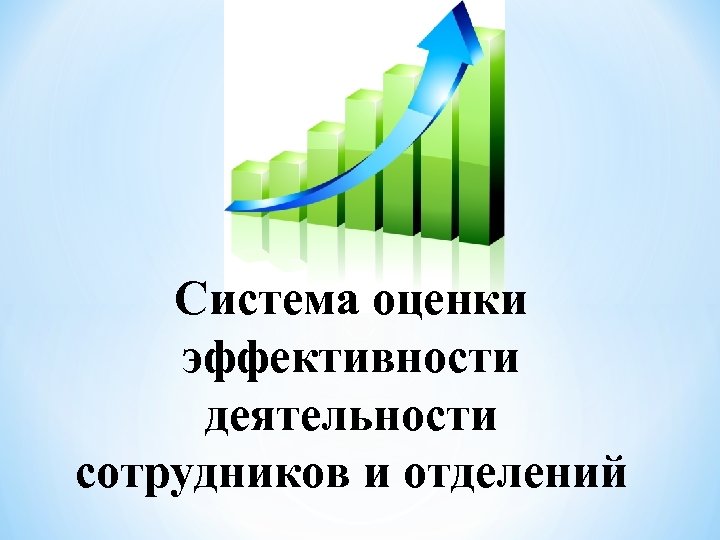 Система оценки эффективности деятельности сотрудников и отделений 